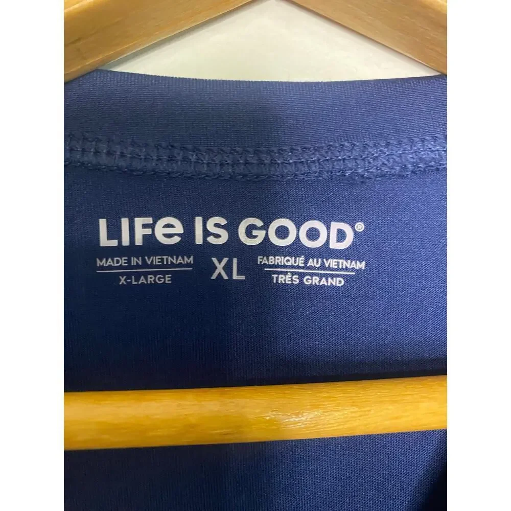 NWT Kids Life Is‎ Good Dark Blue Rash Guard Swim Shirt Size XL Beach Swim